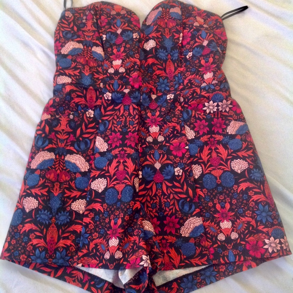 Strapless Cocktail Romper